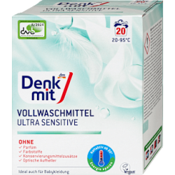 Прах за пране Ultra Sensitive, 20 пранета, 1,35 kg