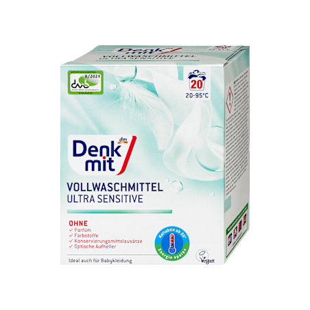 Прах за пране Ultra Sensitive, 20 пранета, 1,35 kg