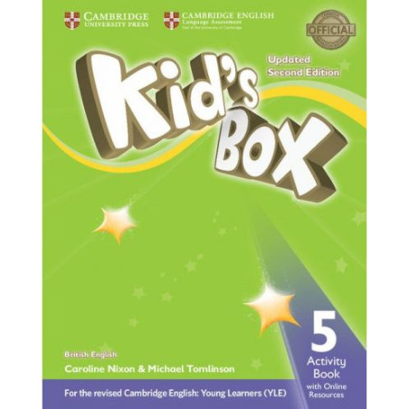 Kid's Box Updated 2nd Edition Level 5 Activity Book with Online Resources / Английски език - ниво 5: Учебна тетрадка с онлайн ма