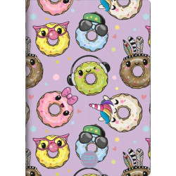 Тетрадка А5 Coolpack мека корица PP 60 л. ред Happy donuts