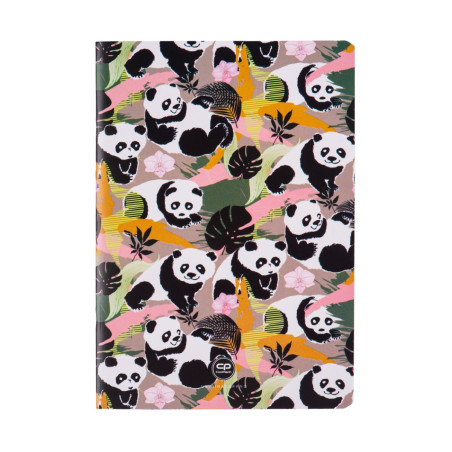 Тетрадка А5 Coolpack мека корица PP 32 л. ред Panda Gang