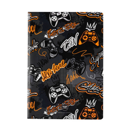 Тетрадка А5 Coolpack мека корица PP 32л. квадратчета Gamer