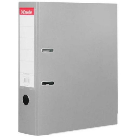 Класьор Esselte Eco - А4, 7.5 cm, РР, метален кант, сменяем етикет, сив