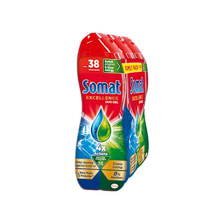 Гел за съдомиялна машина 4 x Actions (3 x 684ml), 2 052 ml