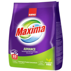 Прах за пране Sano - Maxima Advance, 35 пранета, 1.25 kg