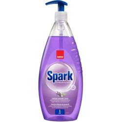 Препарат за съдове с помпа Sano - Spark Lavender, 1 L