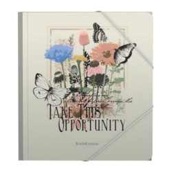 Папка с ластик Erich Krause - Wild Flowers, A5+