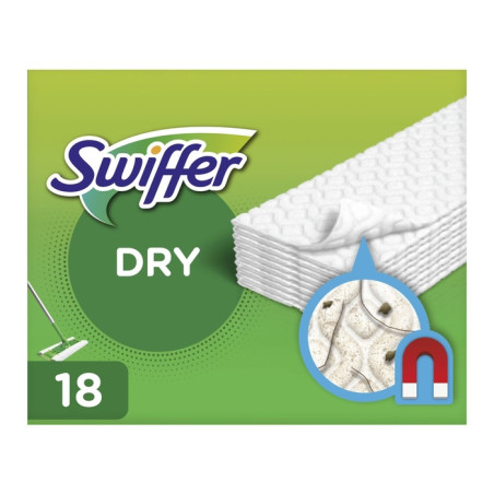 SWIFFER Консуматив сухи кърпи (моп), почистващ аксесоар, 18бр.