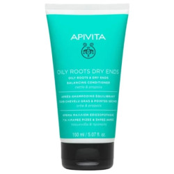 Apivita балансиращ балсам за мазни корени и сухи краища на косата с коприва и прополис 150ml