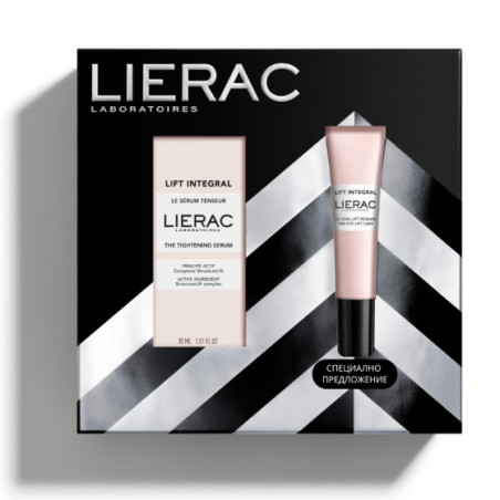 Комплект Lierac Lift Integral Стягащ лифтинг серум 30мл + Околоoчен лифтинг крем 15мл