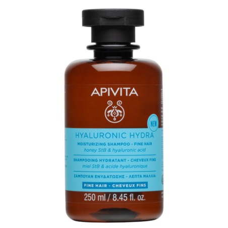 Apivita Hyaluronic Hydra Хидратиращ шампоан за тънка коса 250мл