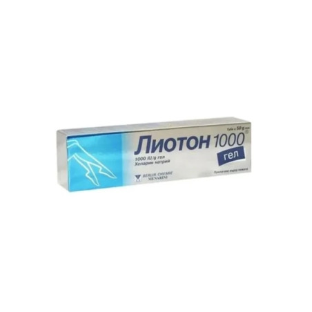 Лиотон 1000 гел при разширени вени, оток и болка 50г