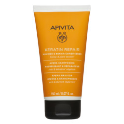 Apivita nourish & repair подхранващ и възстановяващ шампоан за суха и увредена коса с маслина и мед