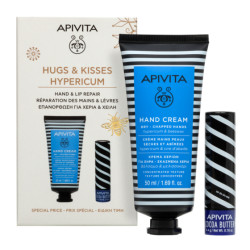 Apivite A Kiss On The Hand Hypericum Крем за ръце с жълт кантарион и пчелен восък 50мл+Стик за устни