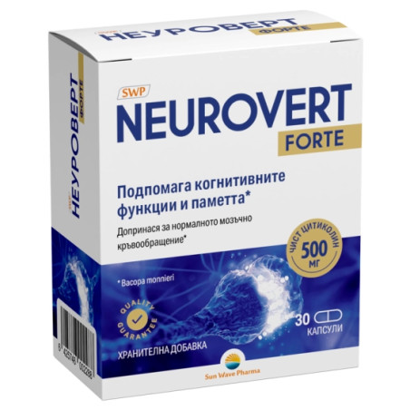 Неуроверт Форте за нервната система капсули х30 SUN WAVE