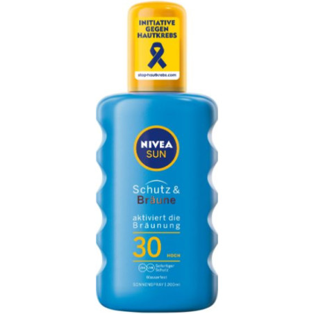 Nivea sun protect&bronze спрей spf30 200мл/85445
