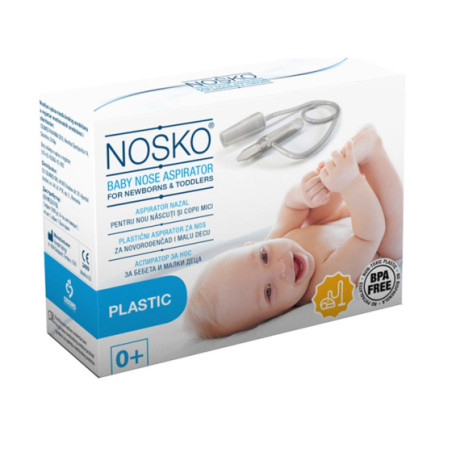 Носко baby аспиратор за нос пластмасов с накрайник за прахосмукачка