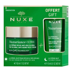 Nuxe Nuxuriance Ultra Oбогатен крем за суха кожа 50мл + Противостареещ нощен крем 15мл