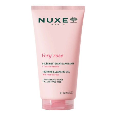 Nuxe Very rose Успокояващ почистващ гел за лице 150мл