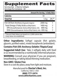 BEST Omega 3 Fish Oil 1000 mg / Purified -amp, Clear 2