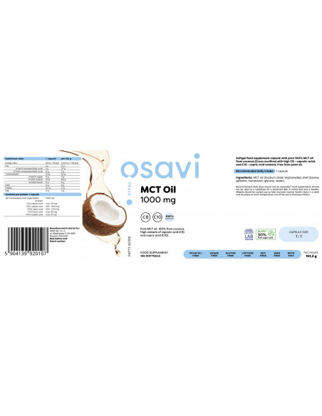 MCT Oil 1000 mg | C8 + C10