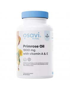 Primrose Oil 1800 mg | with Vitamin A -amp, E