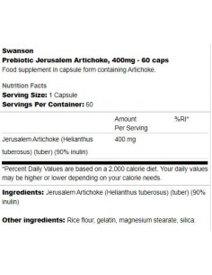 Prebiotic Jerusalem Artichoke 400 mg 2