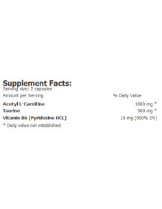 ALC with Taurine -amp, Vitamin B6 2