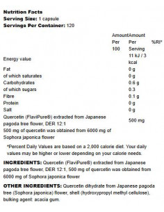 Natural Quercetin 500 mg 2