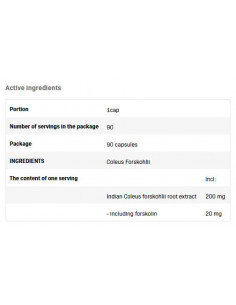 Coleus Forskohlii 200 mg 2