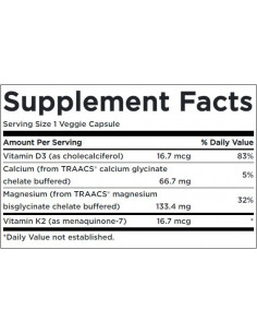 Albion Magnesium -amp, Calcium / with Vitamin D3 -amp, K2 2