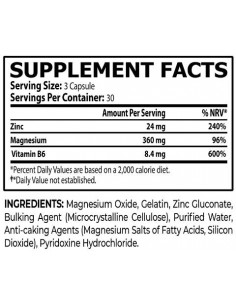 ZMB6 | Zinc, Magnesium -amp, B6 2