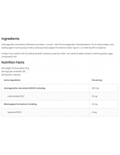 KSM-66 Ashwagandha 200 mg / Vege Caps 2