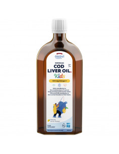 Norwegian Cod Liver Oil Kids | Lemon Flavored Liquid Omega