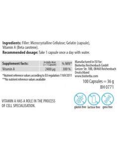 Provitamin-A Beta Carotene 2400 mcg 2