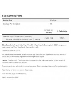 Natural Beta Carotene 25,000 IU 2