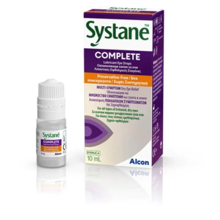 Systane Complete овлажняващи капки за очи без консерванти 10мл Alcon