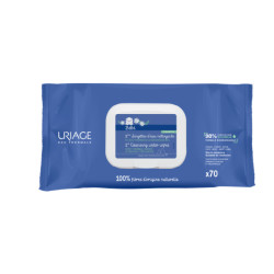 Uriage термални почистващи мокри кърпички х70