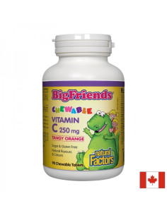 Витамин С за деца BigFriends 250 mg х 90 дъвчащи таблетки с вкус на портокал