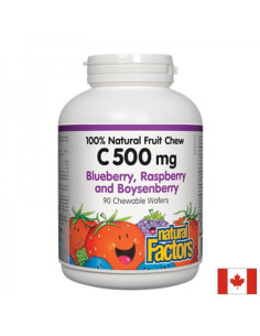 Имунитет Витамин С 500 mg х 90 дъвчащи таблетки с вкус на горски плодове