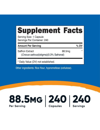 Saffron Extract 88.5 mg