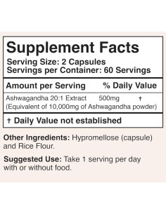 Ashwаgandha 250 mg | 20:1 Extract 2