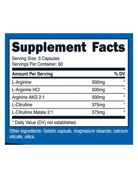 Nitric Oxide Booster Capsules 750 mg