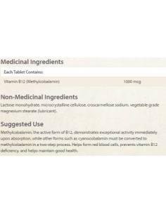 Vitamin B12 Methylcobalamin 1000 mcg