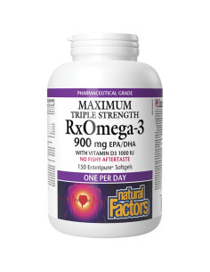 RxOmega 3 Maximum Triple Strength 1425 mg (900 mg EPA/DHA) With Vitamin D3 1000 IU
