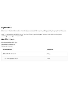 Bitter Melon 350 mg | with 50- Saponins 2