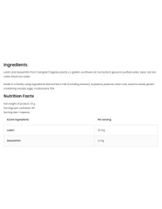 Lutein 18 mg + Zeaxanthin 2 mg 2