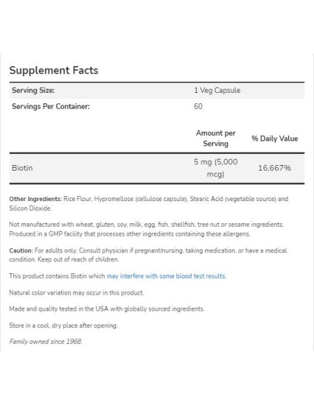 Biotin 5000 mcg
