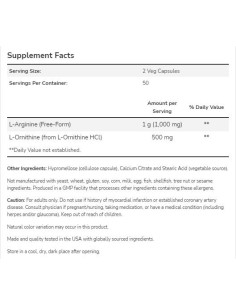 Arginine/Ornithine 500/250 mg 2