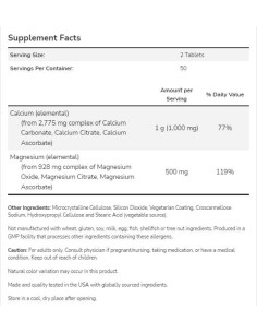 Calcium -amp, Magnesium 2:1 2